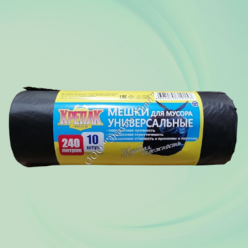 Пакеты д/мусора ПНД Крепак (в рулоне, 40 мкм) 240 л, 10 шт в комплекте - Экохим-Урал - промышленная химия, бытовая химия, оптом